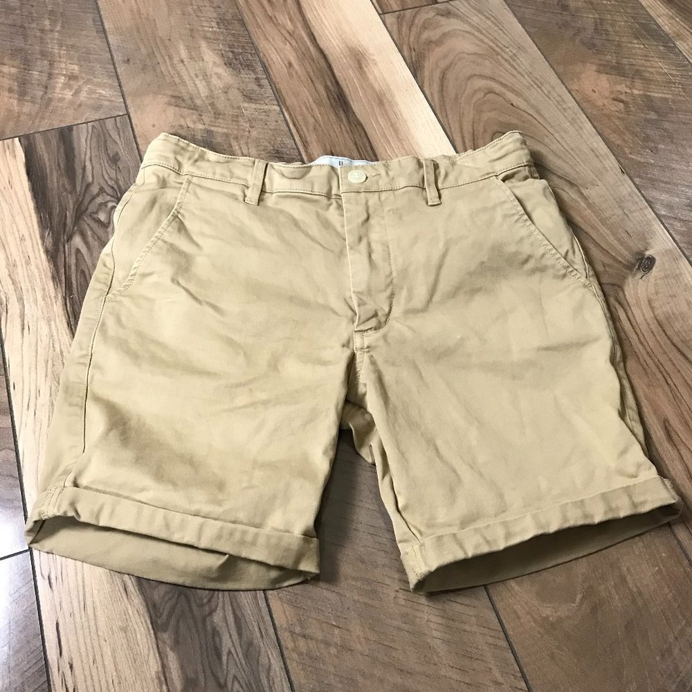 The Academy Brand Khaki Chino Short Mens Size 30